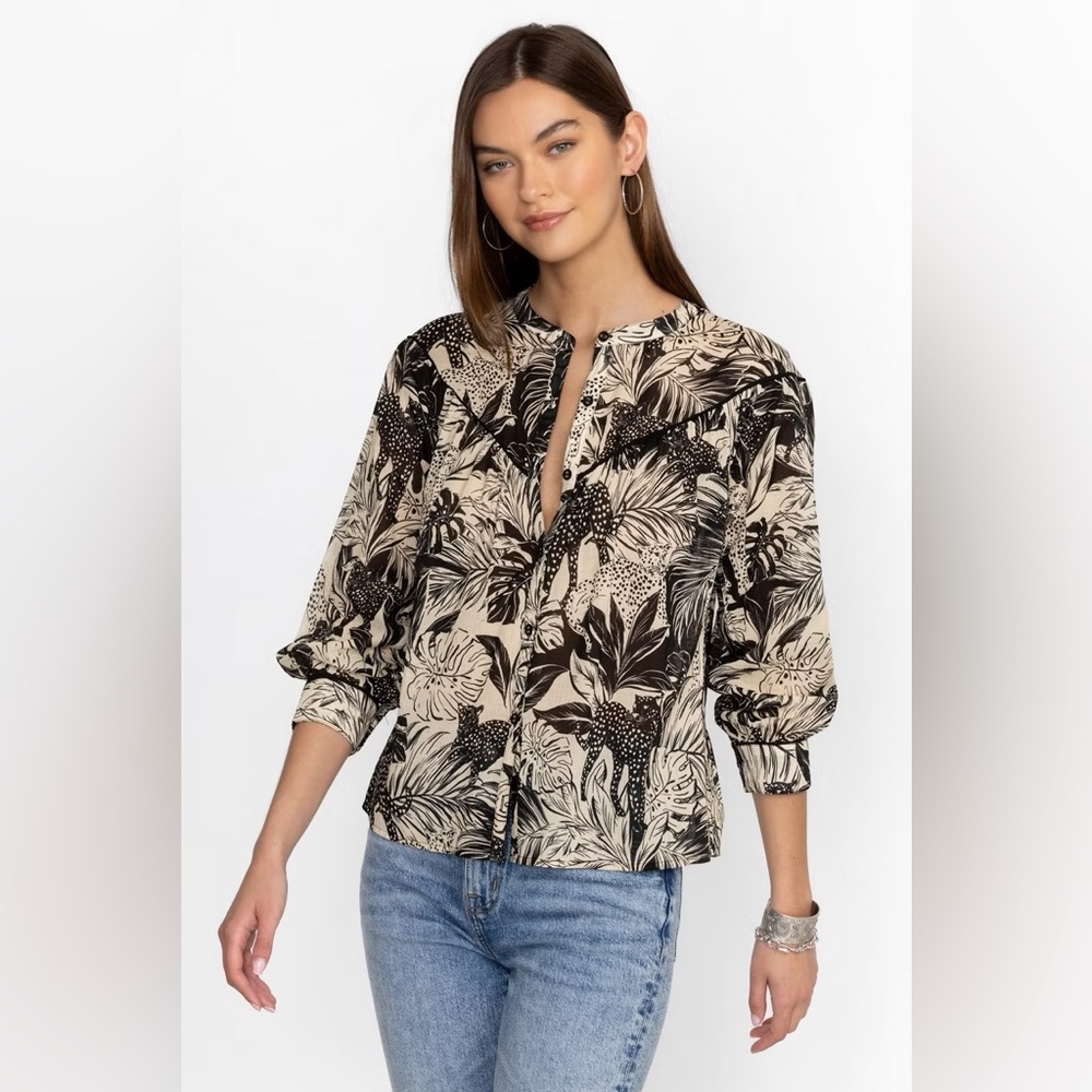 Johnny Was Workshop Raglan Yoke Blouse